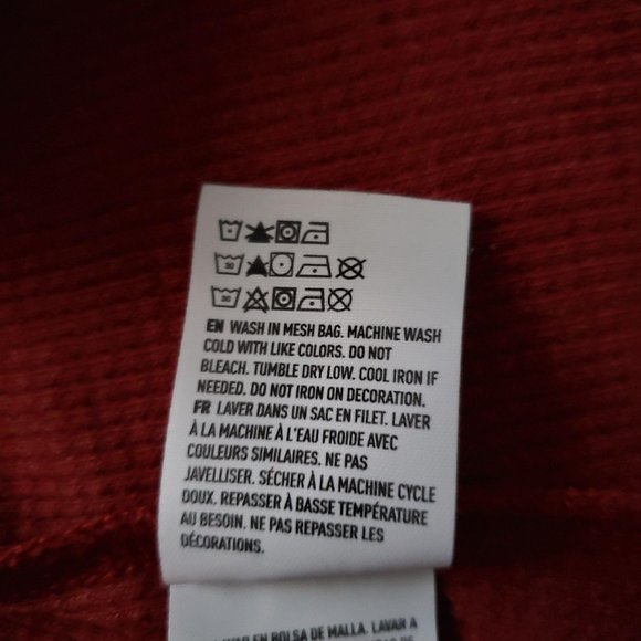 American Eagle Outfitters Women’s Lace Crochet Shoulder Thermal Shirt Top S/P - Picture 15 of 16